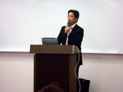 富山県商工会連合会主催　経営支援セミナー講師の様子